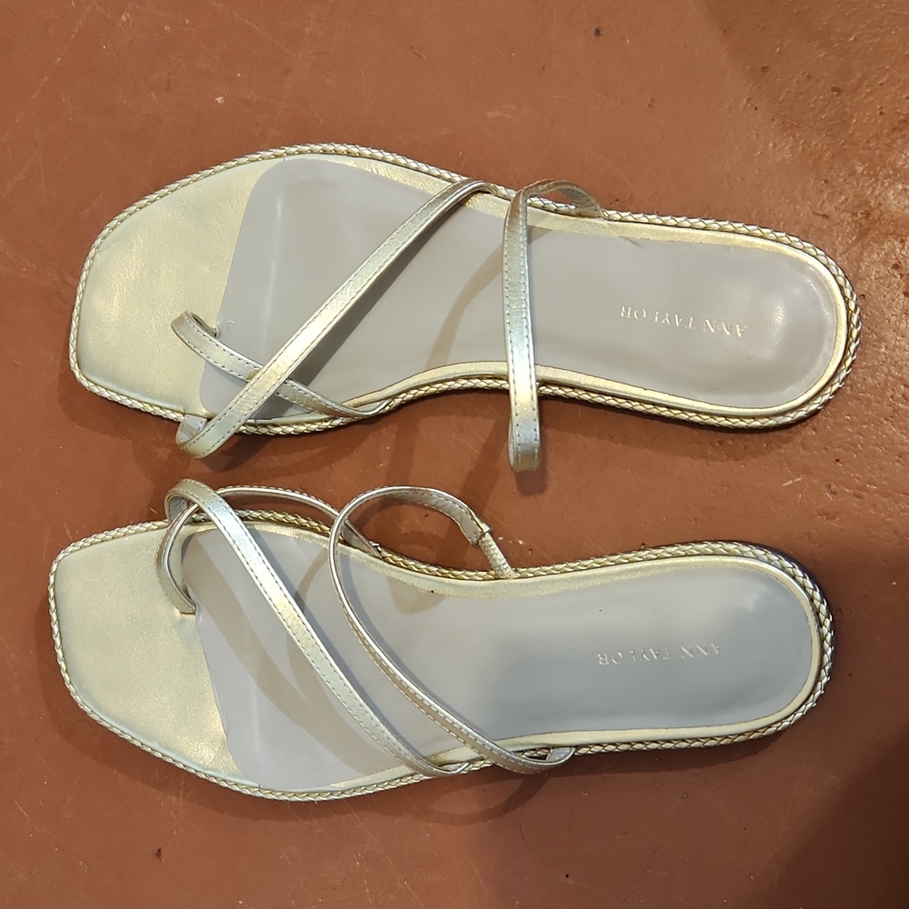Gold Ann Taylor sandals